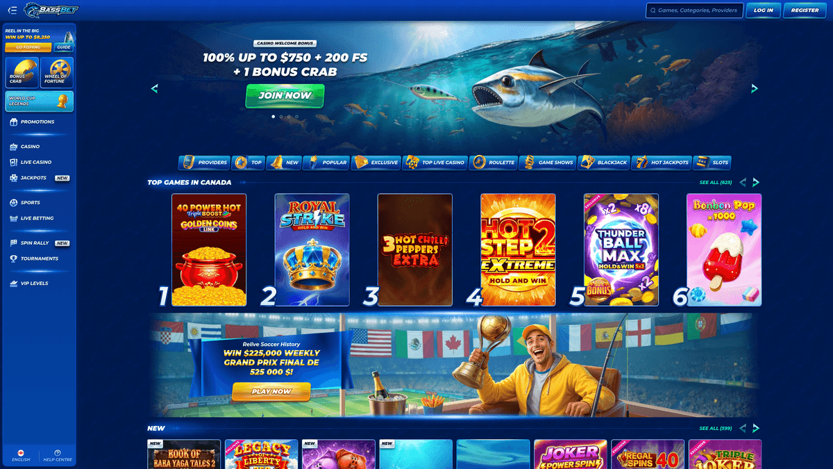 Bassbet bonuses & promotions