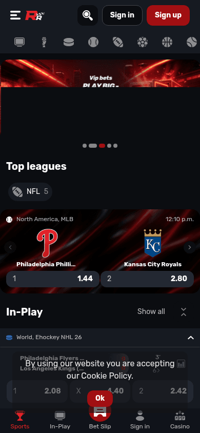 RedRacer mobile view