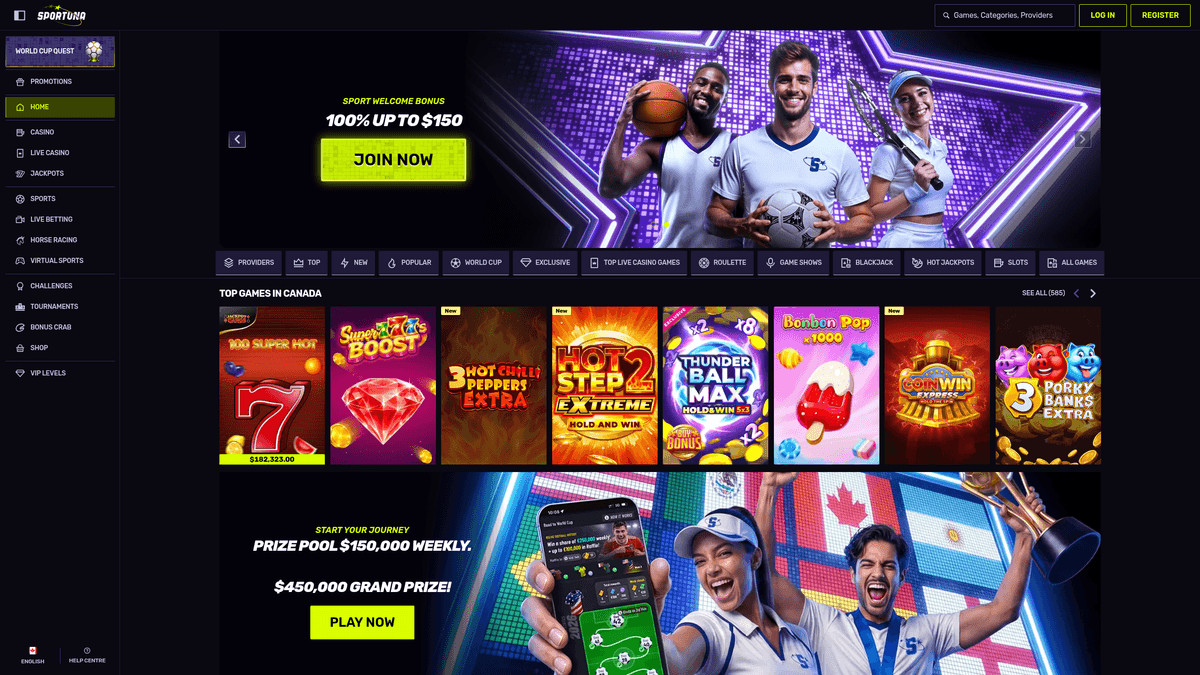 Sportuna bonuses & promotions